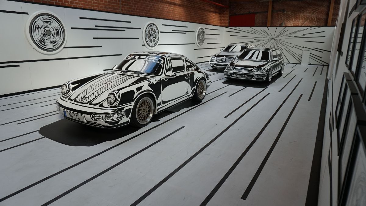 Illusion d’optique : quand les voitures en 3D deviennent des dessins en 2D